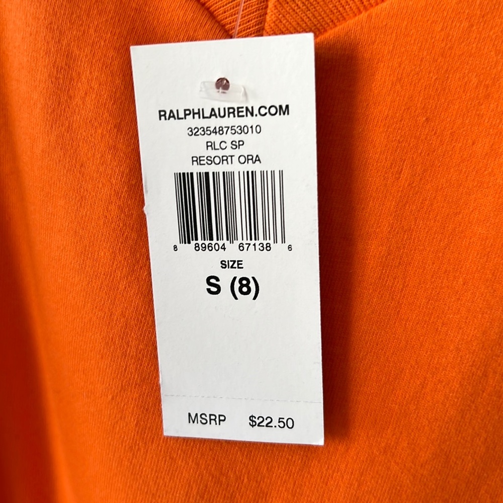 Little boys small orange polo shirt. - Picture 3 of 3